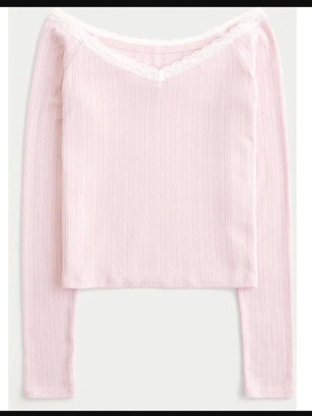 Pointelle Baby Pink Tee